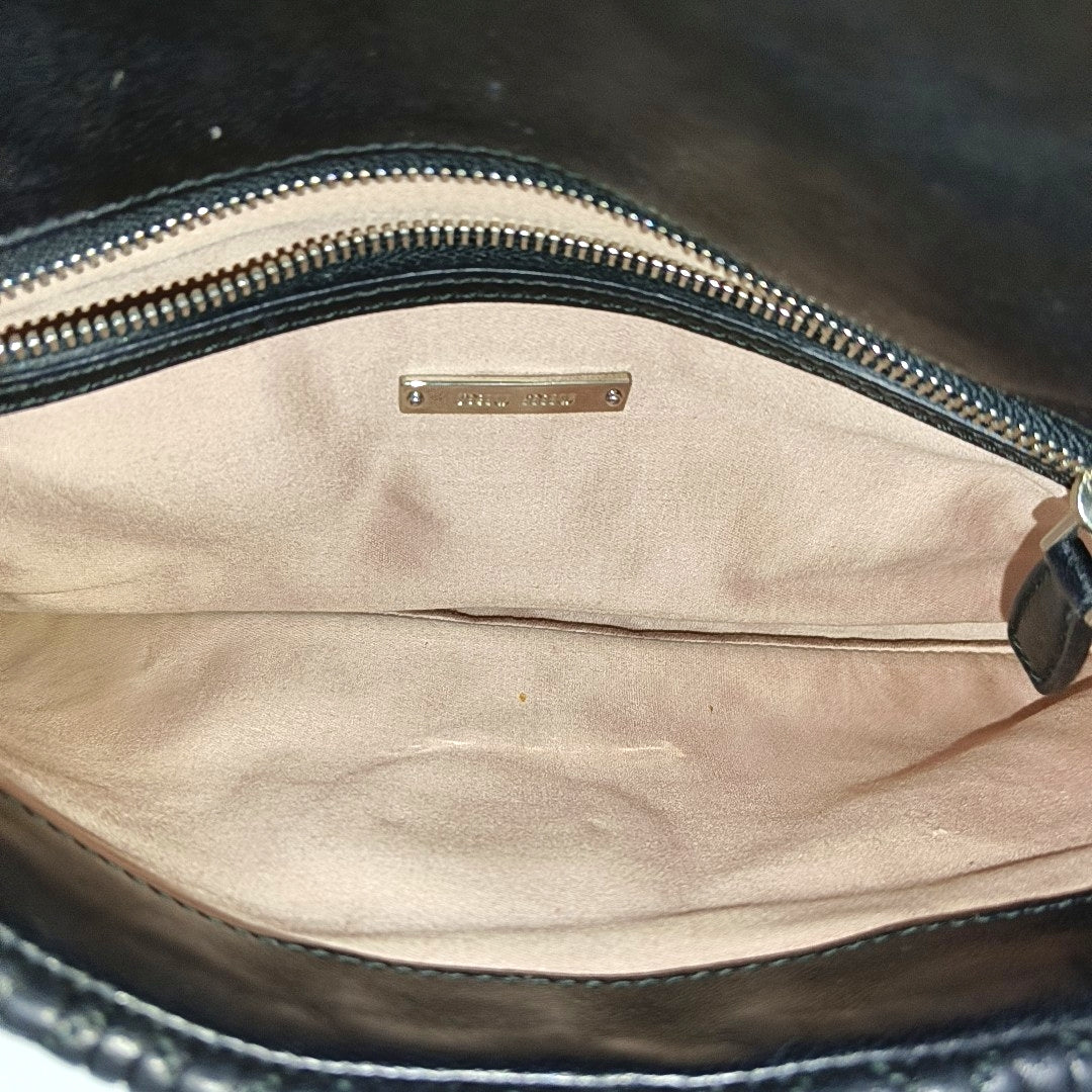 Crystal Quilted Lambskin Black