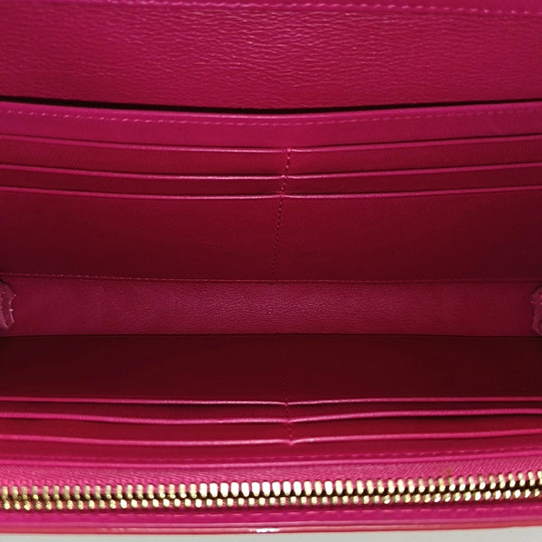 Lady Dior Cannage Piel de Charol Roja