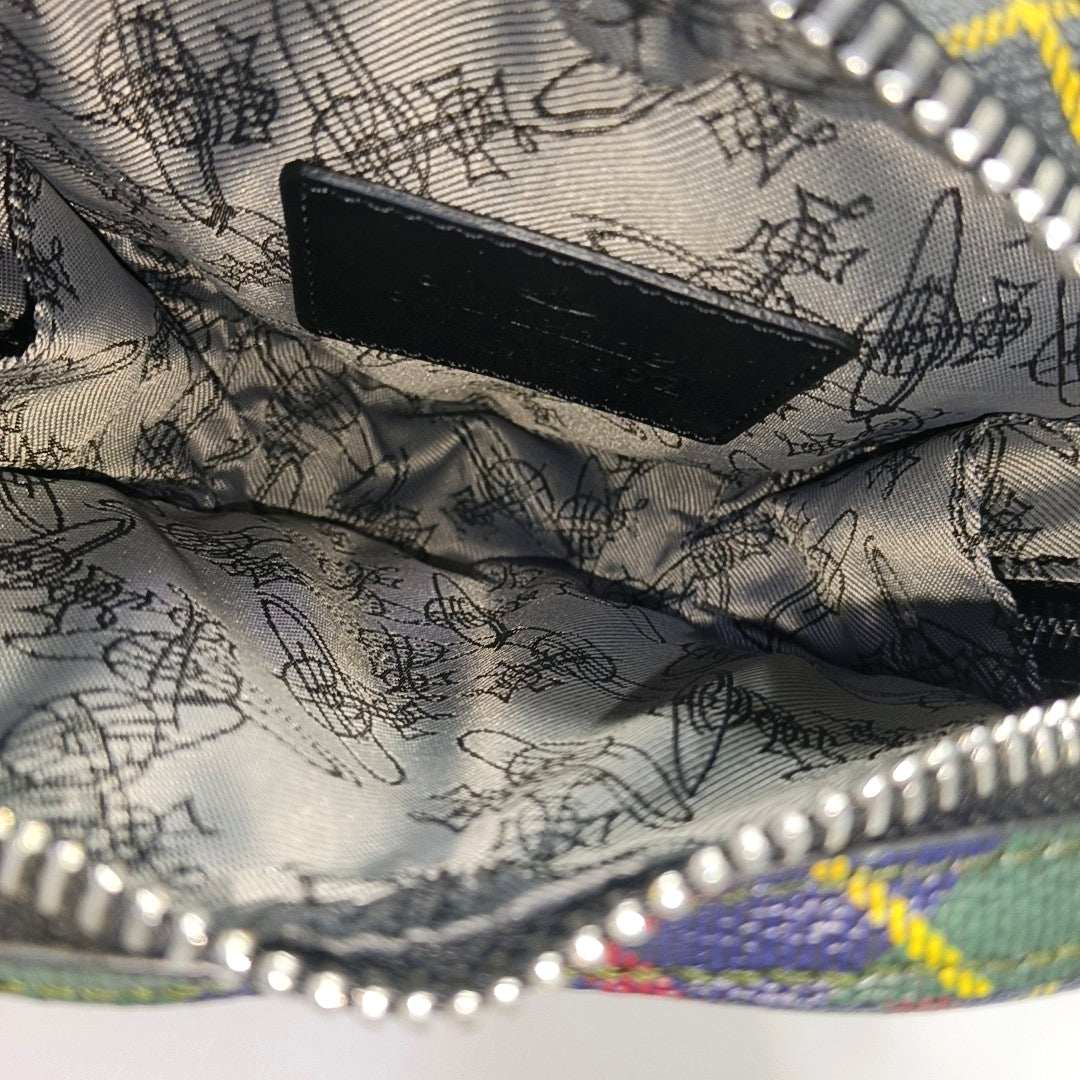 Coated Canvas Shoulder Bag Green