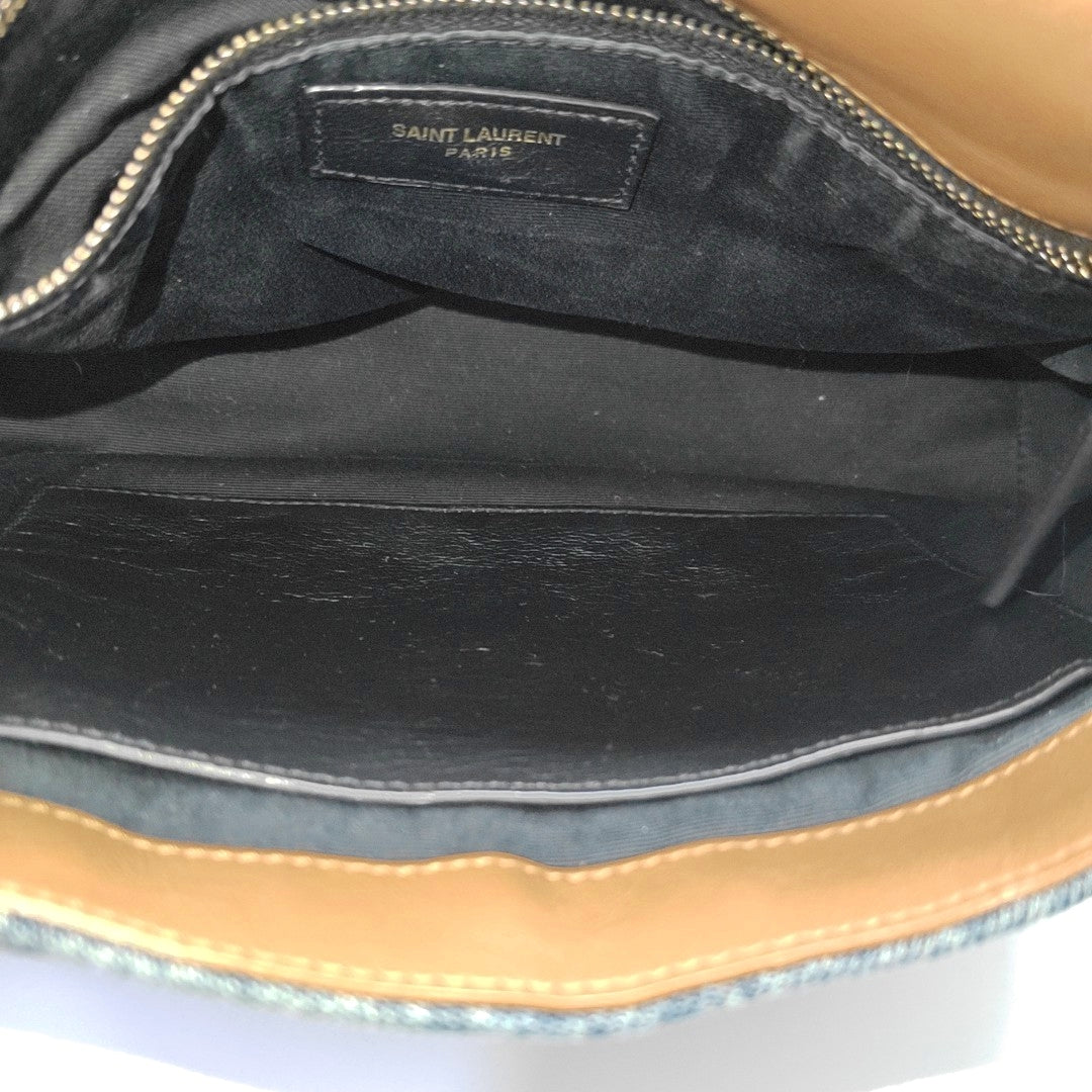 NIKI Medium Chevron Denim Blue