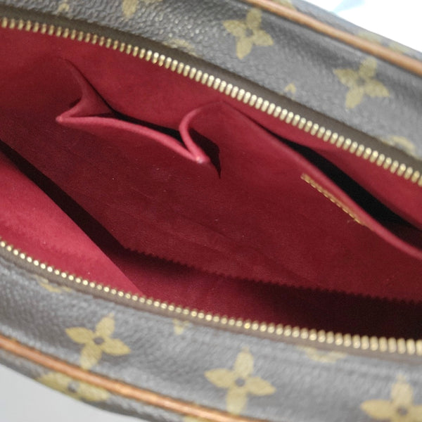 CROISSANT MM Monogram Coated Canvas Brown