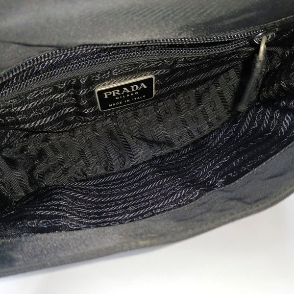 Nylon Shoulder Bag Black