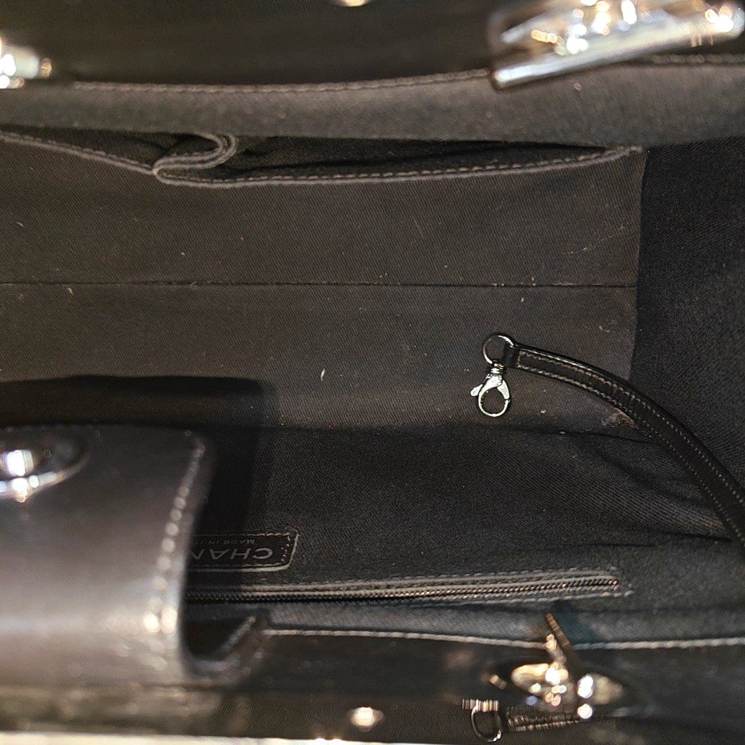 Small Quilted Calfskin Black