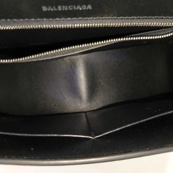Hourglass Small Calfskin Black