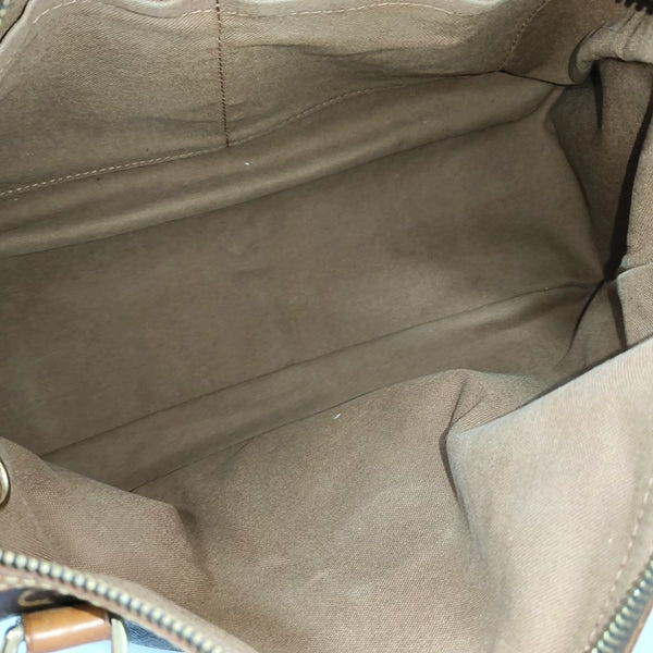 STRESA Monogram Coated Canvas Brown