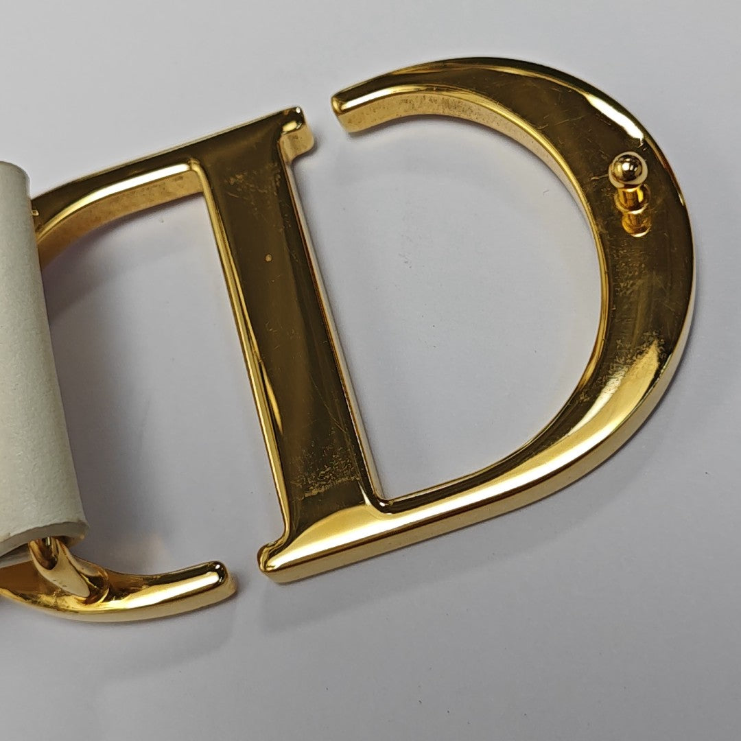 Leather Belt White