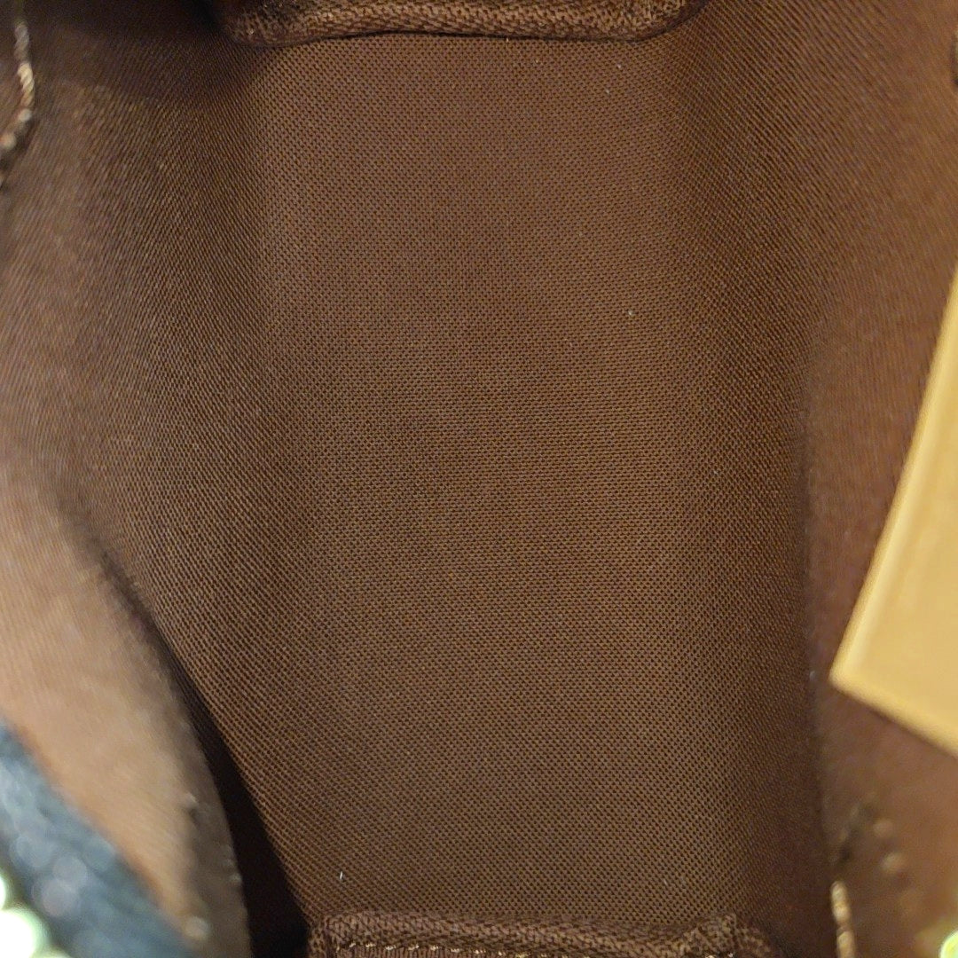 SPEEDY Nano Monogram Coated Canvas Brown