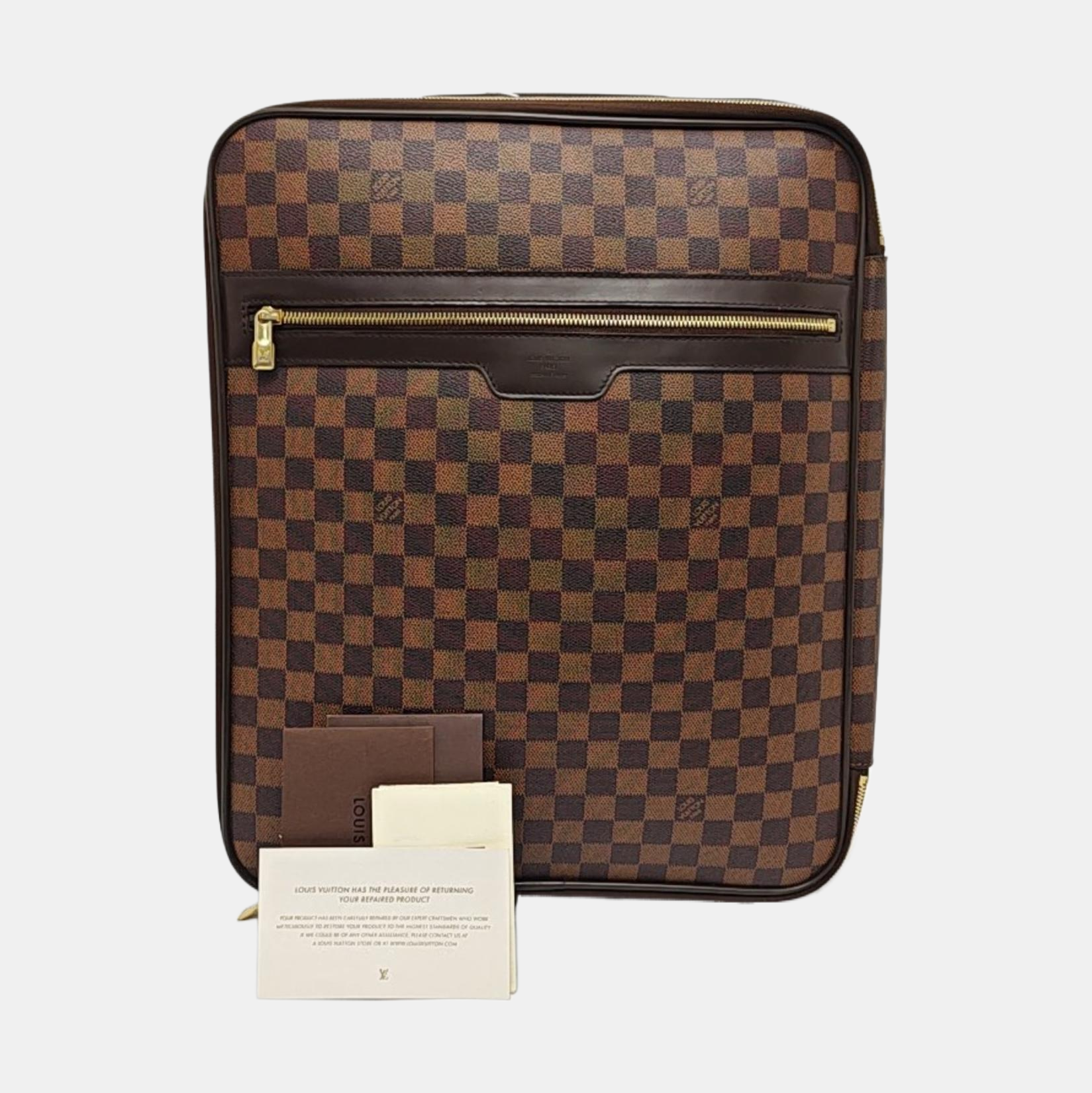 Authenticated pre-owned  PEGASE Damier Ebene Coated Canvas Brown - Luggage at Looply