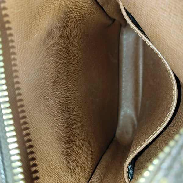 AMAZON Monogram Coated Canvas Brown