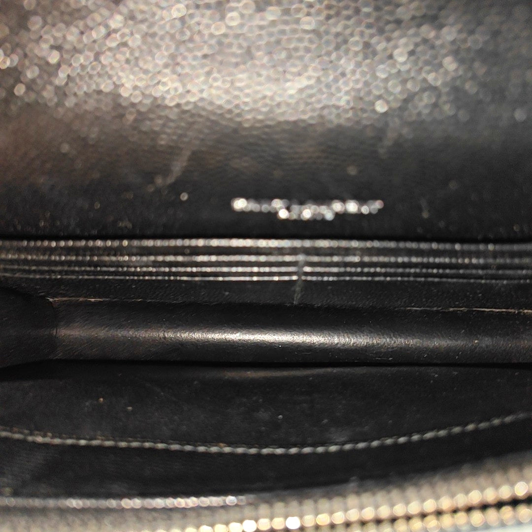 MONOGRAM WOC Chevron Calfskin Black