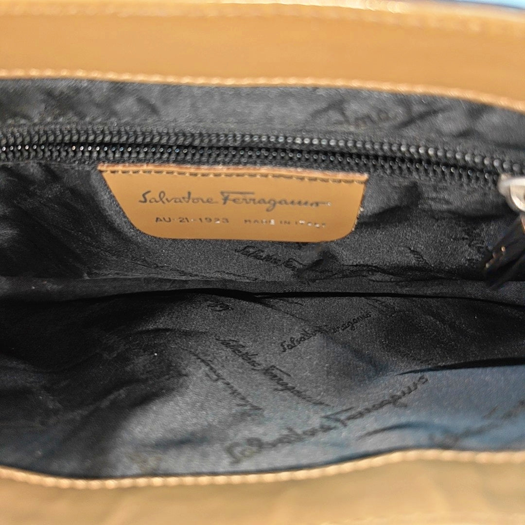 Calfskin Shoulder Bag Beige