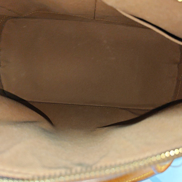 ALMA PM Monogram Coated Canvas Brown