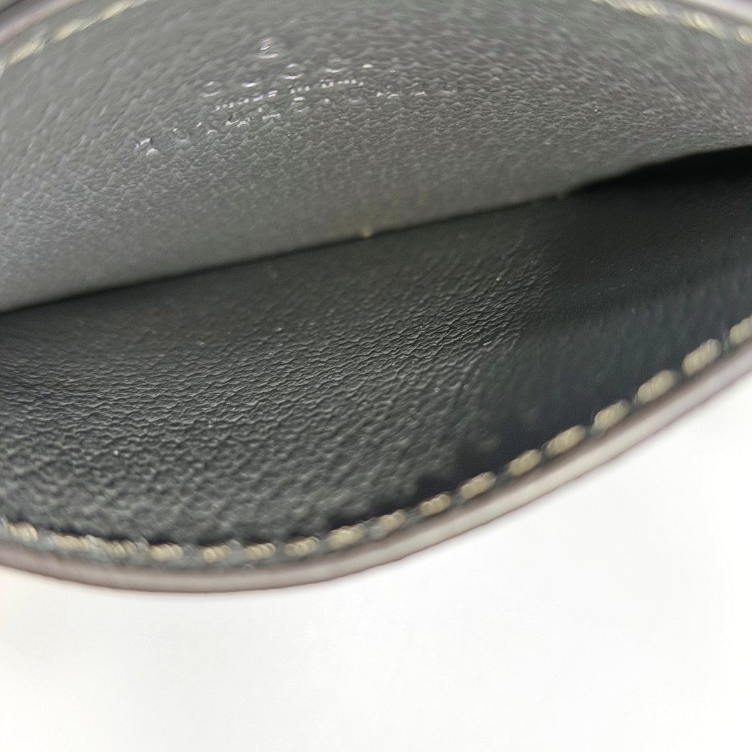 Monogram Coated Canvas Card Holder Black
