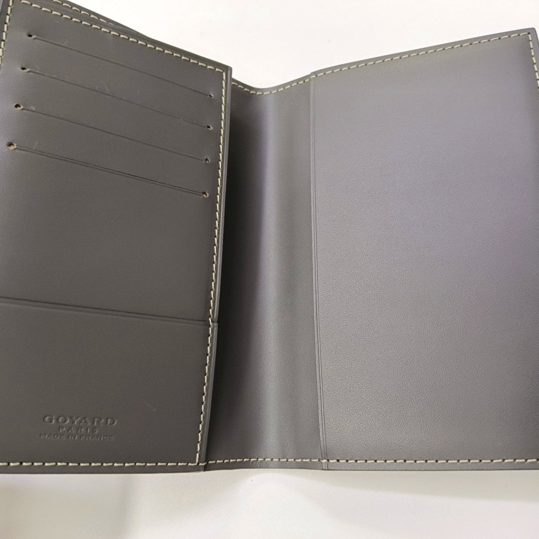 Saint-Marc Coated Canvas Gray Card Holder