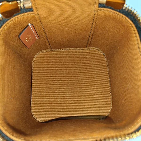 Coated Canvas Shoulder Bag Black