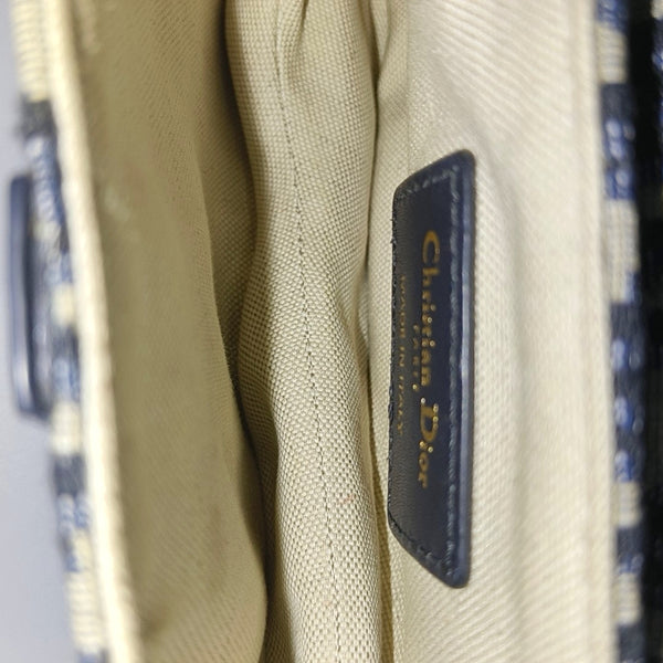 Saddle Mini Oblique Canvas Blue