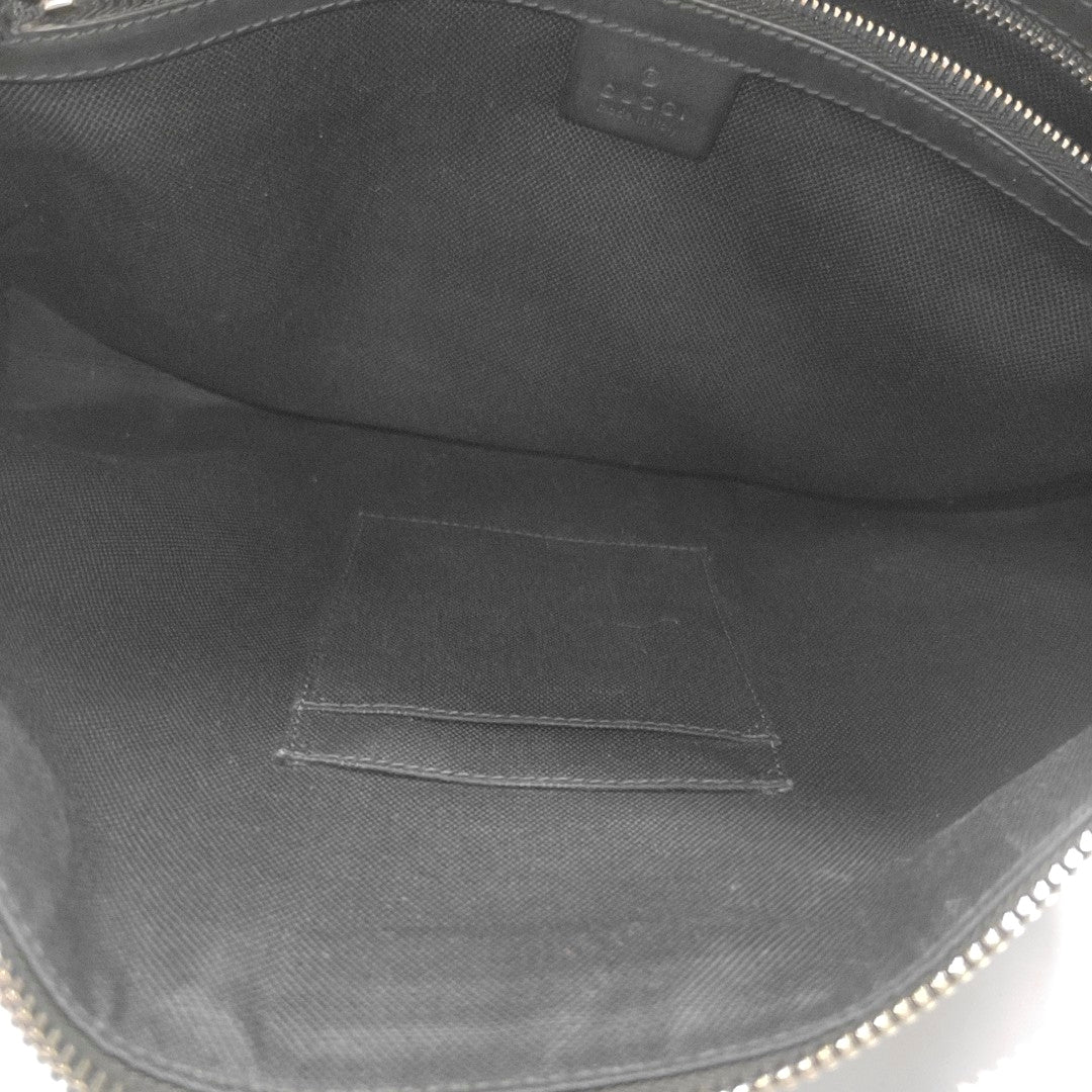 GG Supreme Monogram Coated Canvas Gray