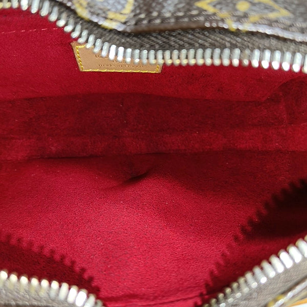 CROISSANT PM Monogram Coated Canvas Brown