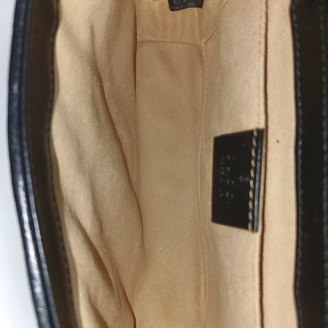 GG Marmont Small Quilted Canvas Brown