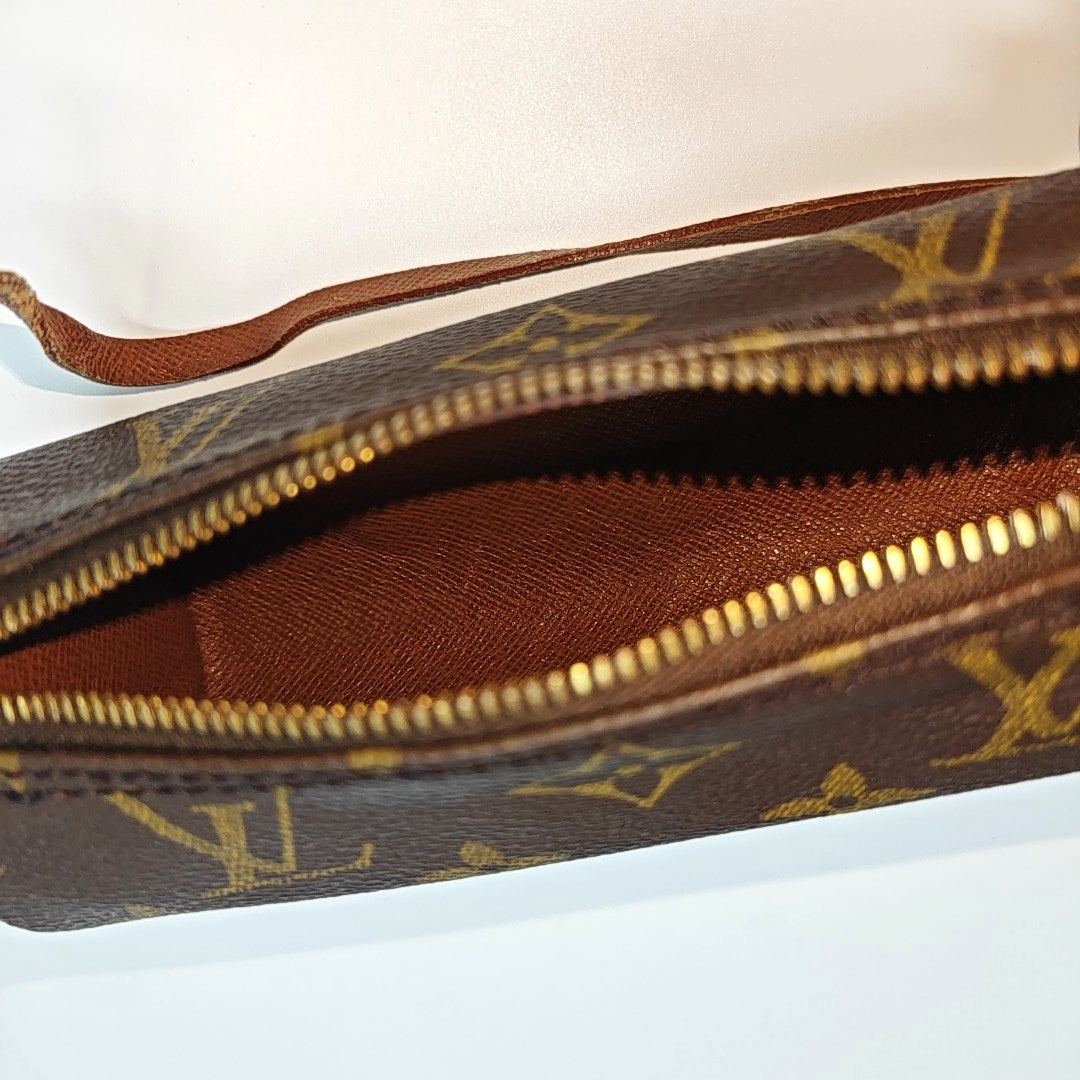 PAPILLON Mini Monogram Coated Canvas Brown