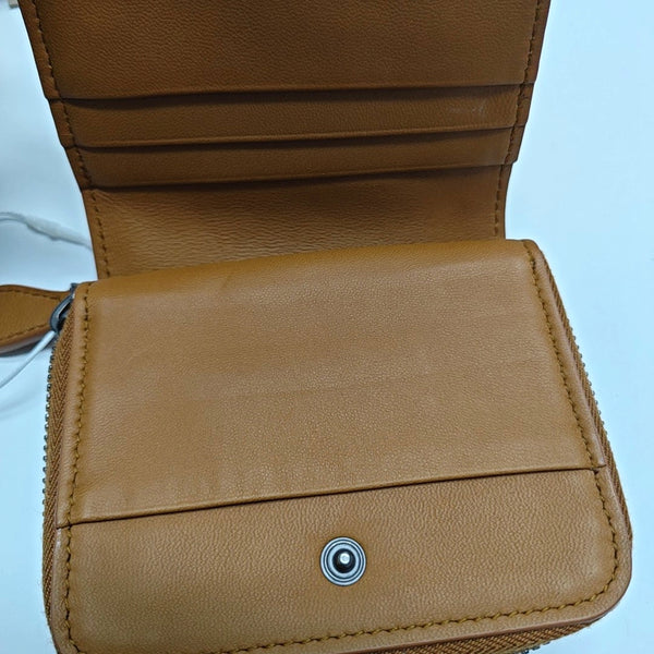 Lambskin Card Holder Brown