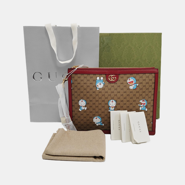 Doraemon X Gucci Monogram Coated Canvas Multicolor