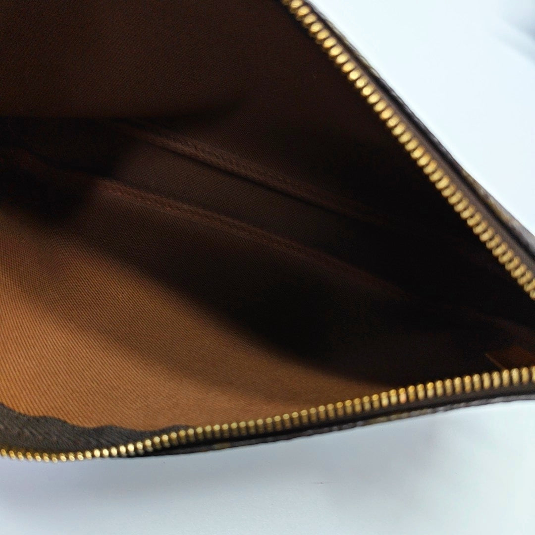 ACCESSOIRES Monogram Coated Canvas Brown