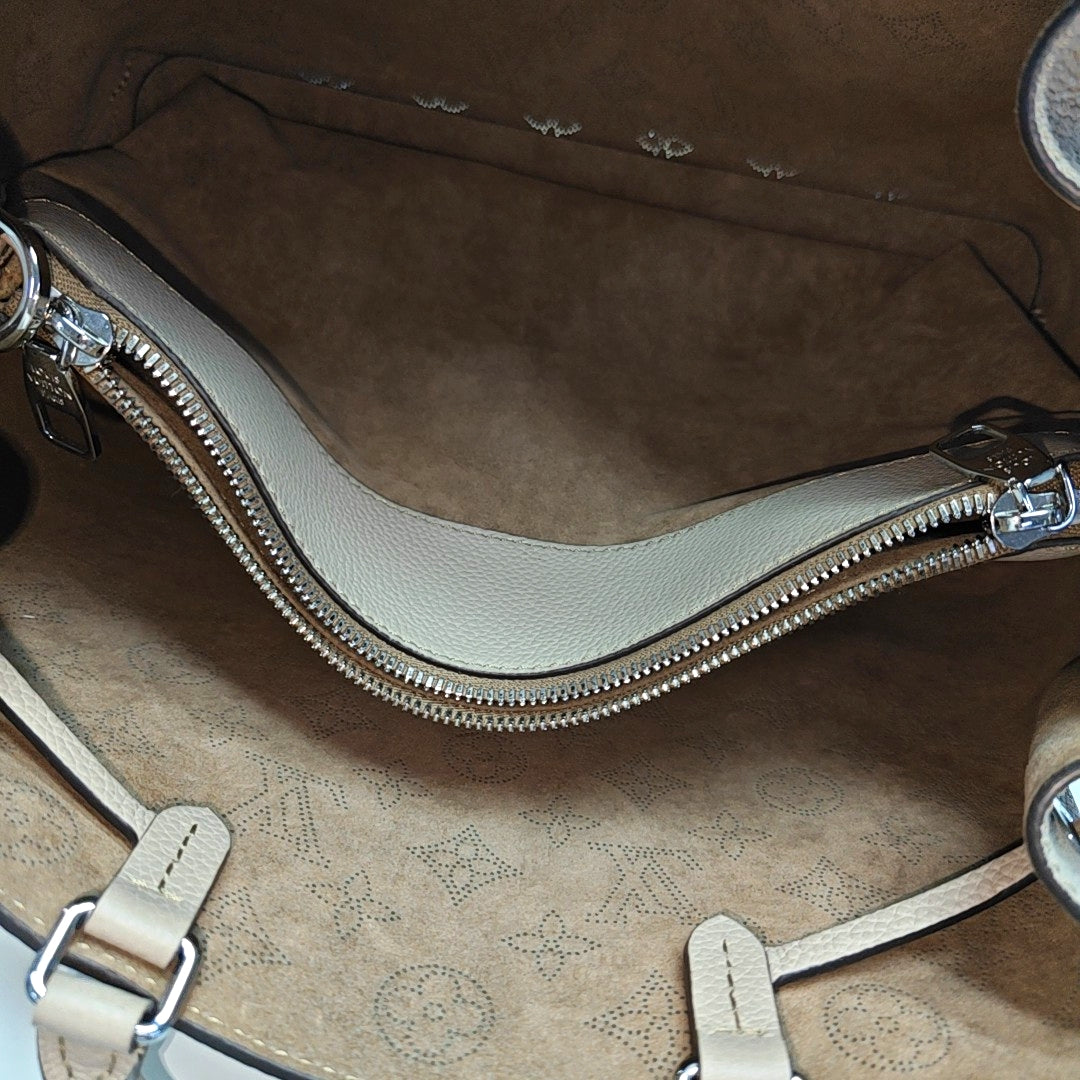 BELLA Monogram Calfskin Gray