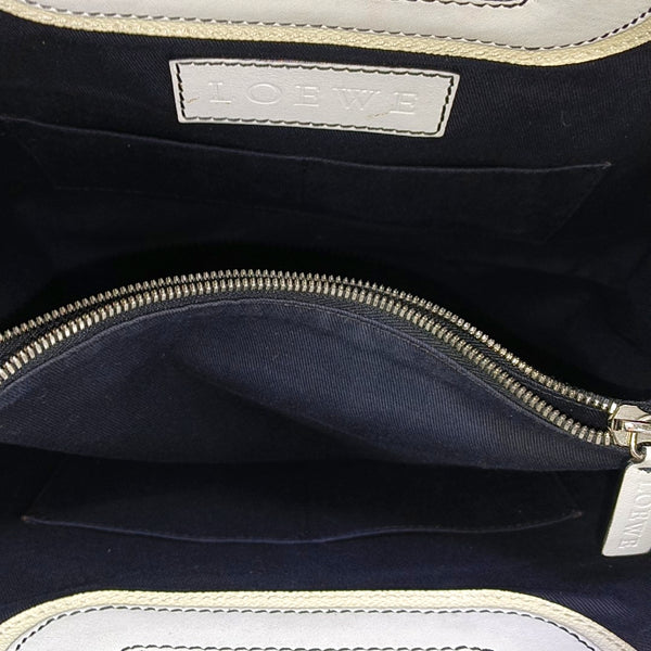 Monogram Calfskin Shoulder Bag White