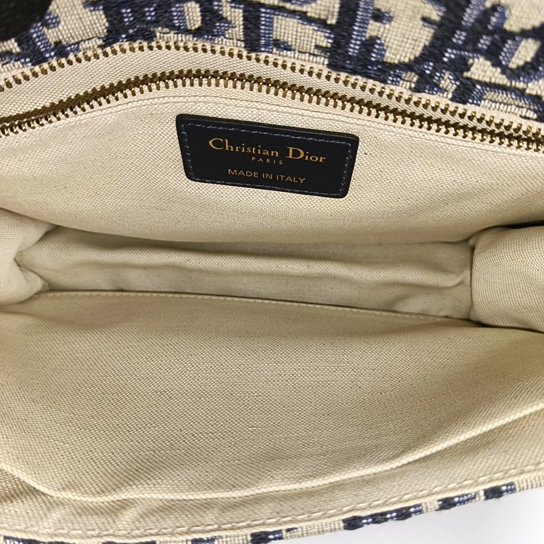 Dioraddict Oblique Canvas Blue