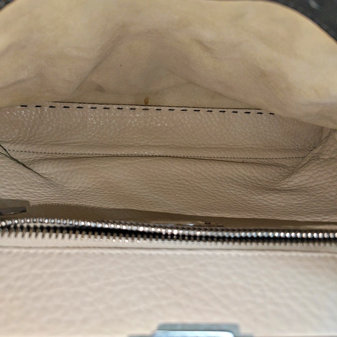 Authenticated pre-owned  Peekaboo Medium Calfskin Gray - Tote Bag at Looply