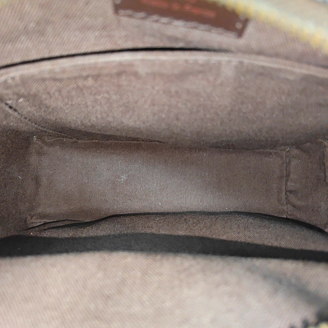 OLAV PM Damier Ebene Coated Canvas Brown
