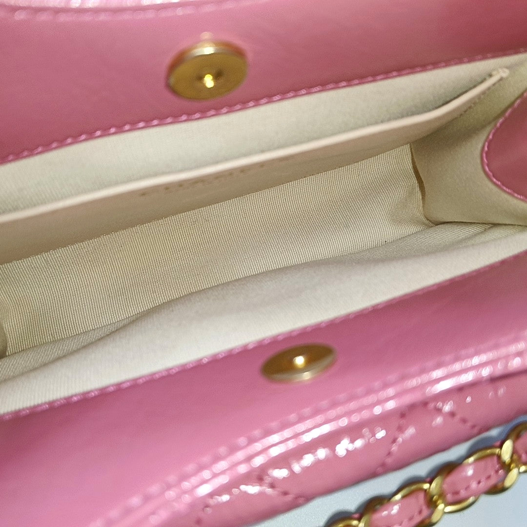 23C HOBO Quilted Calfskin Pink
