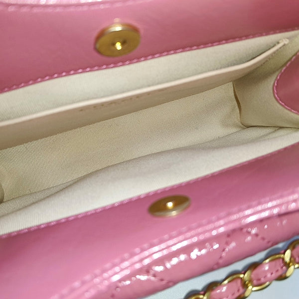 23C HOBO Quilted Calfskin Pink