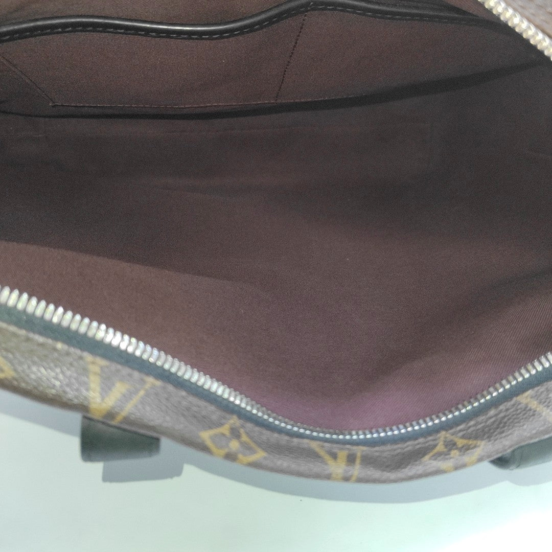 KITAN Monogram Coated Canvas Brown