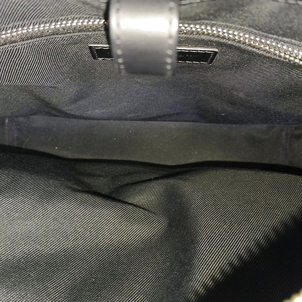 Coated Canvas Backpack Blue