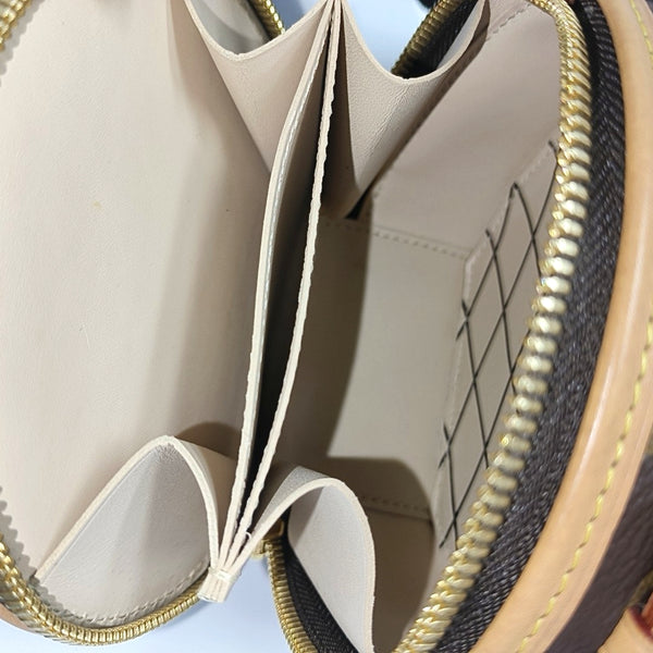 BOITE CHAPEAU Mini Monogram Coated Canvas Brown