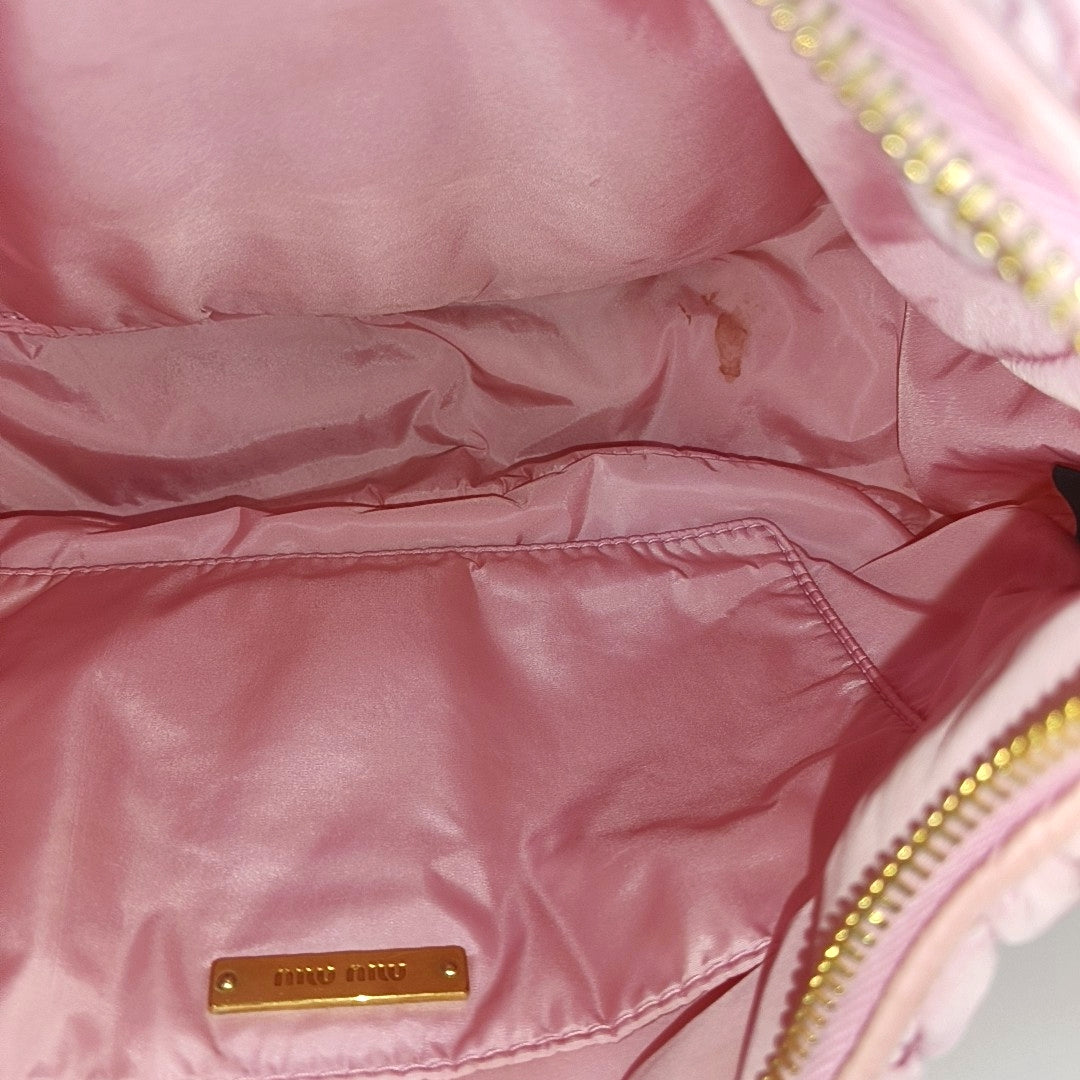 Wander Matelassé Mini Quilted Fabric Pink