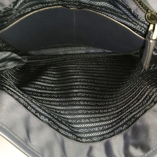 Nylon Crossbody Bag Blue