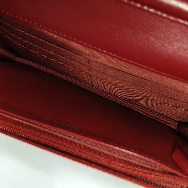 WOC Quilted Lambskin Red