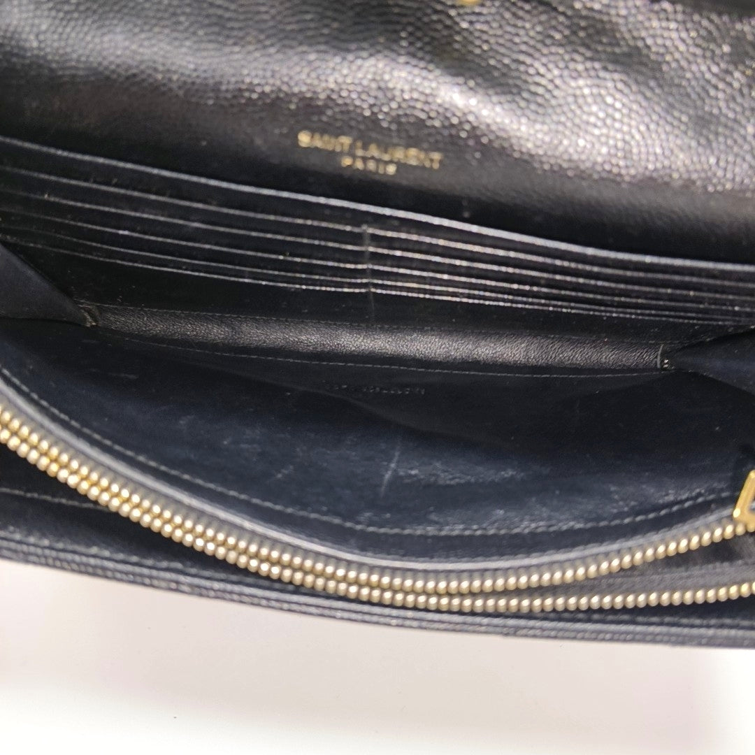 MONOGRAM Medium Chevron Calfskin Black