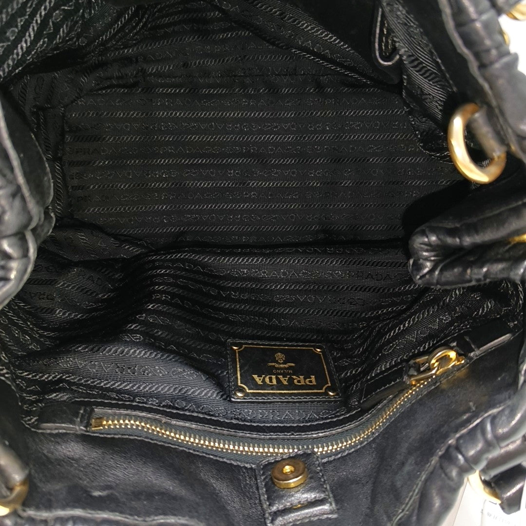 Gaufre Quilted Lambskin Black