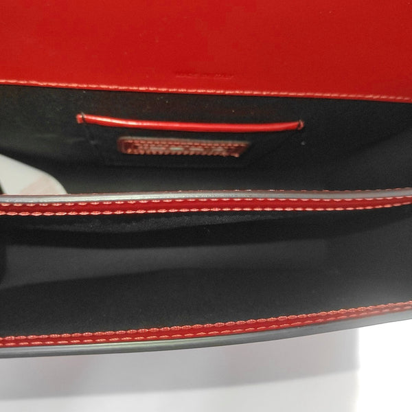 Leather Shoulder Bag Red