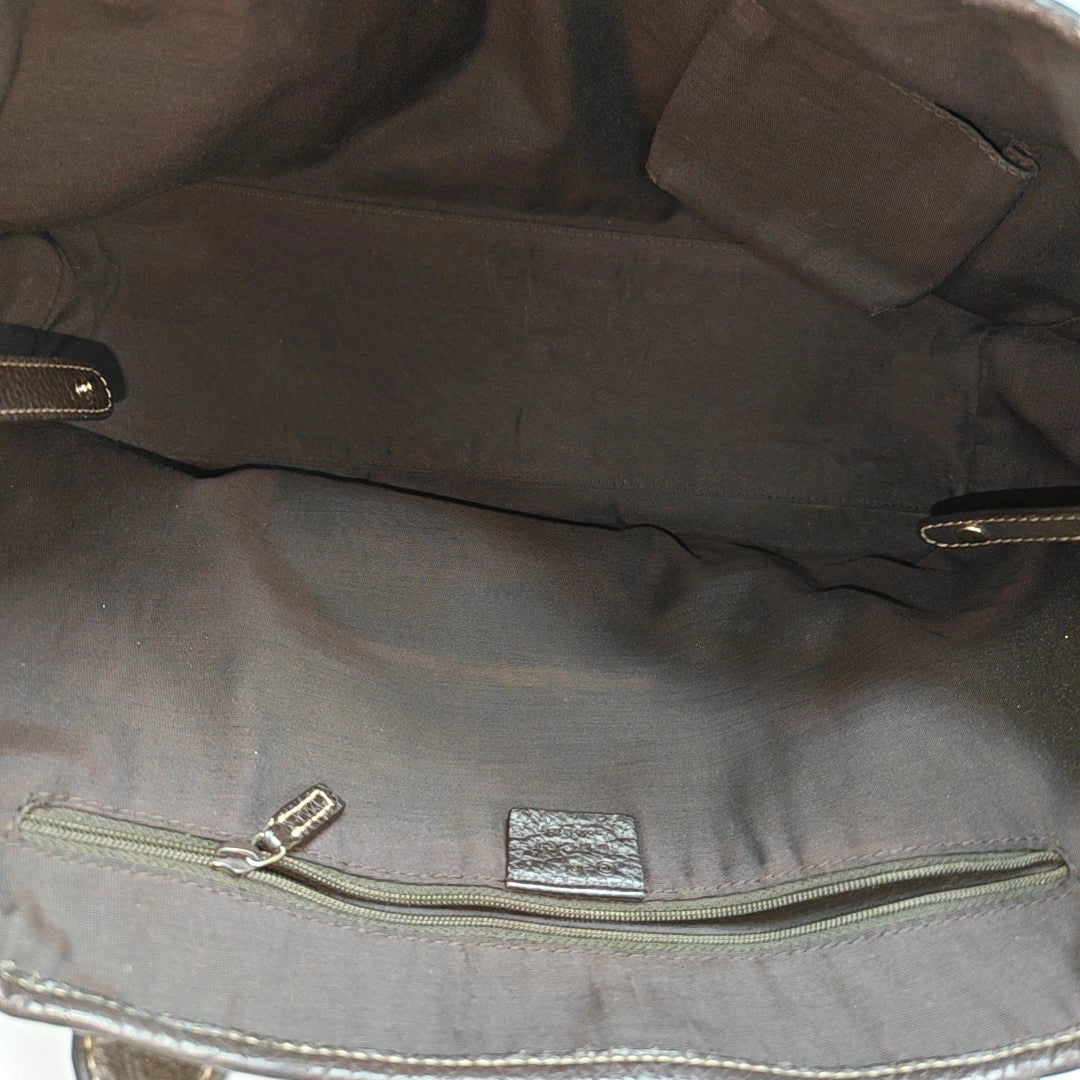 Princy Monogram Coated Canvas Brown