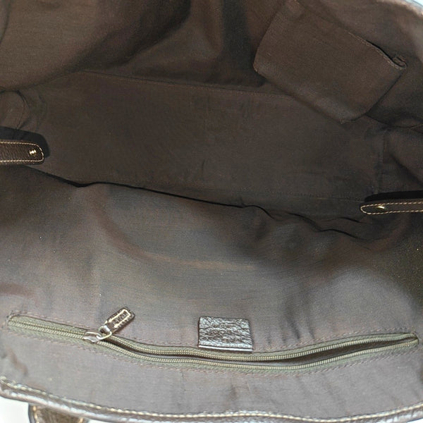 Princy Monogram Coated Canvas Brown