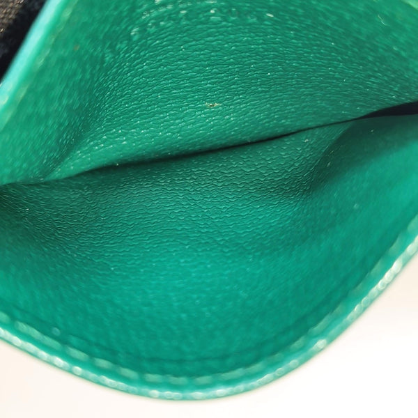 Retro Monogram Coated Canvas Green Card Holder