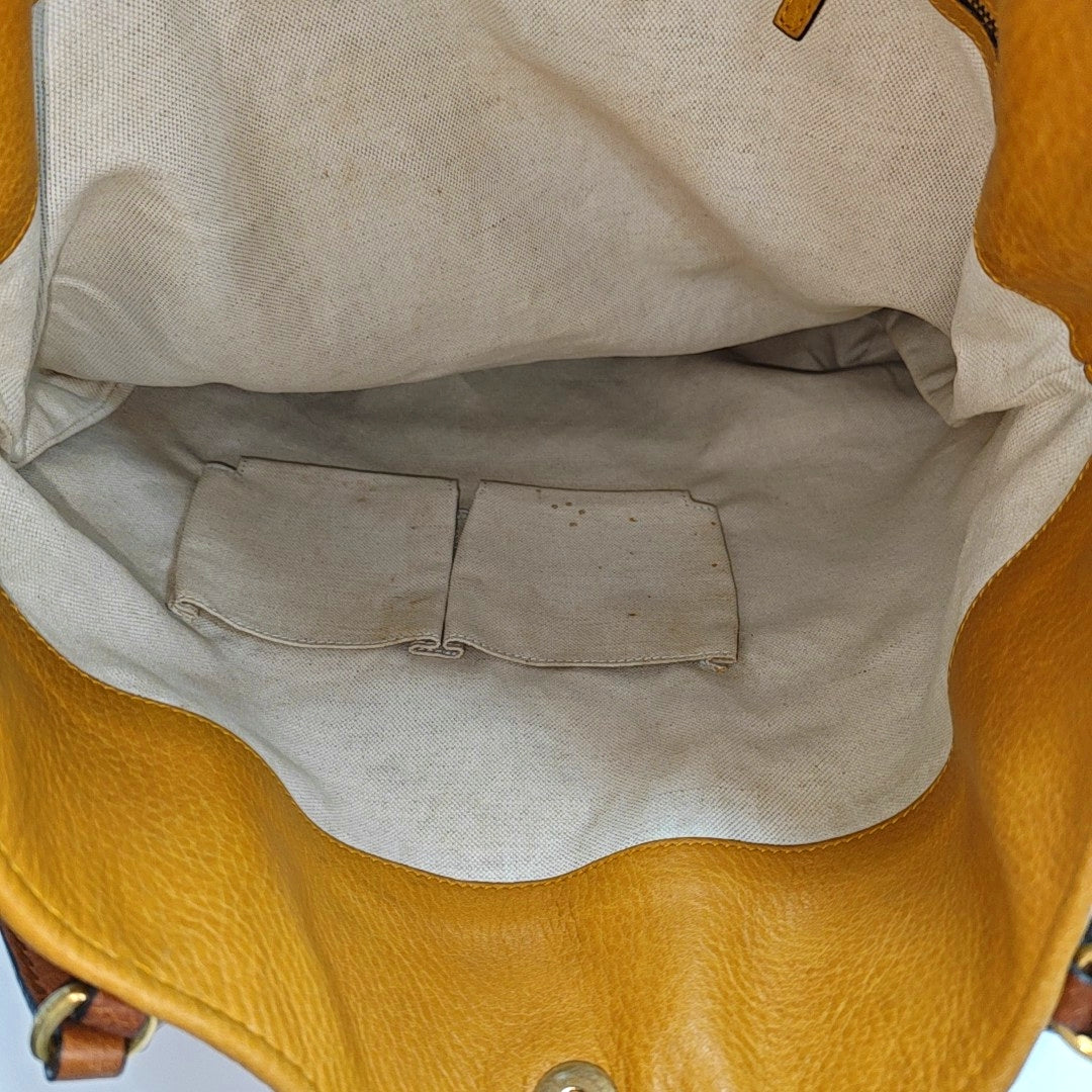 Monogram Fabric Top Handle Bag Beige