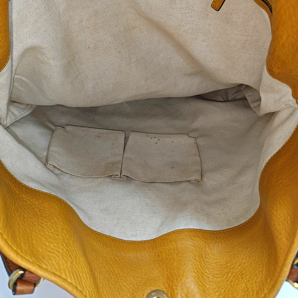 Monogram Fabric Top Handle Bag Beige