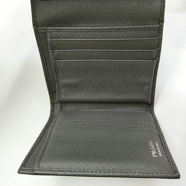 Saffiano Calfskin Wallet Gray