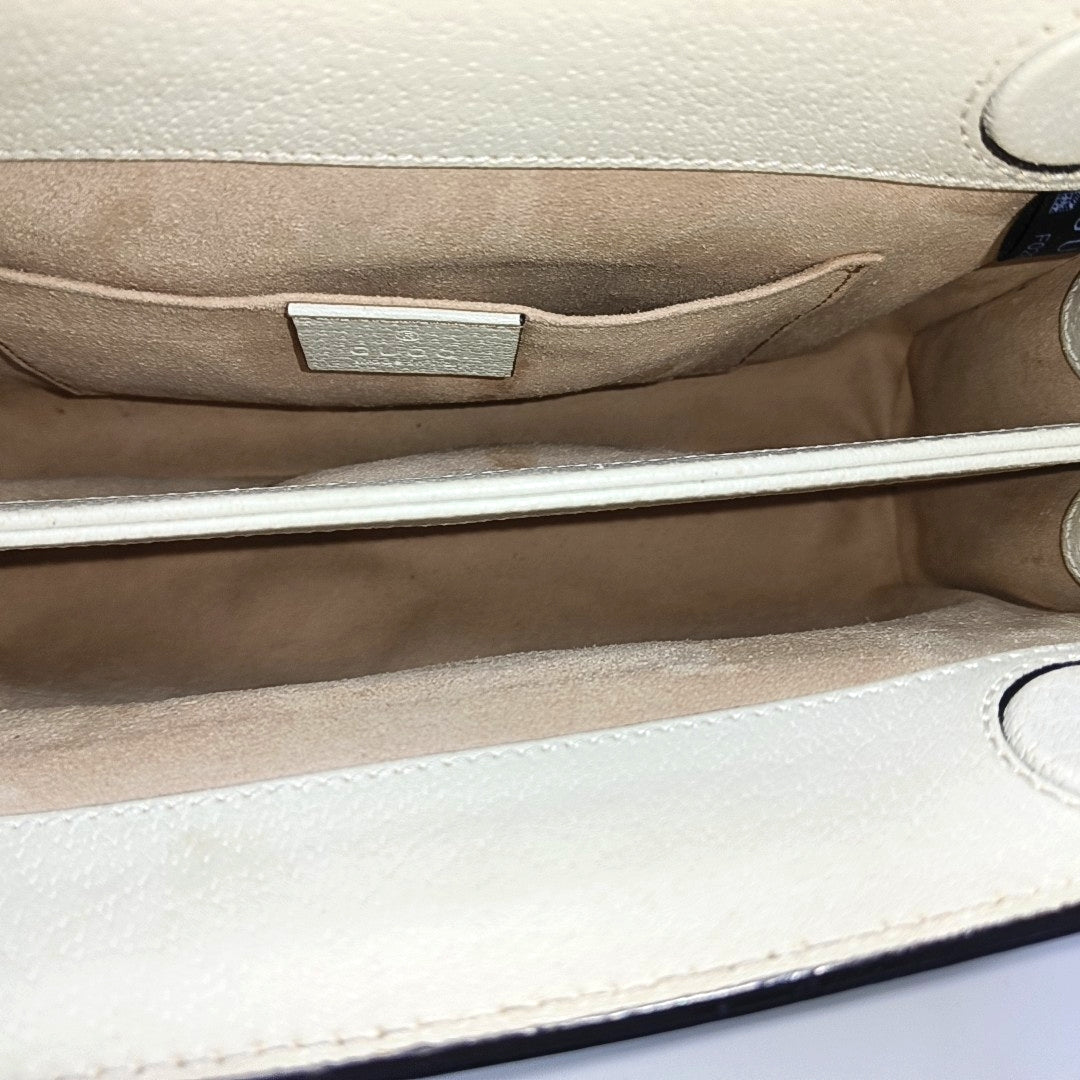 Ophidia Small Calfskin White